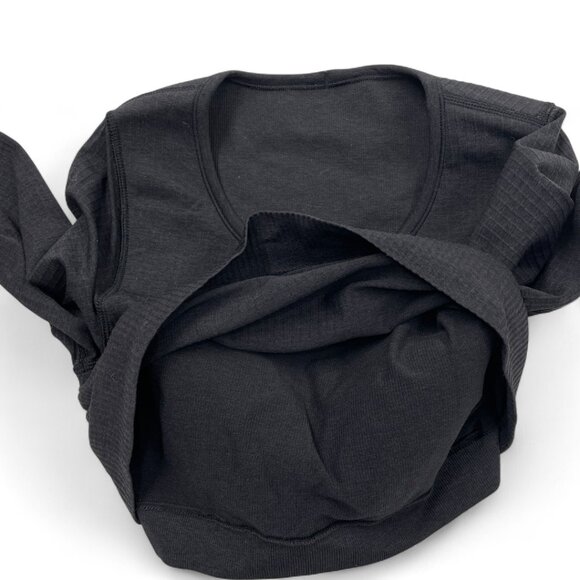 Lululemon Ebb to Street Long Sleeve Black Women's Size 4 - Picture 8 of 13